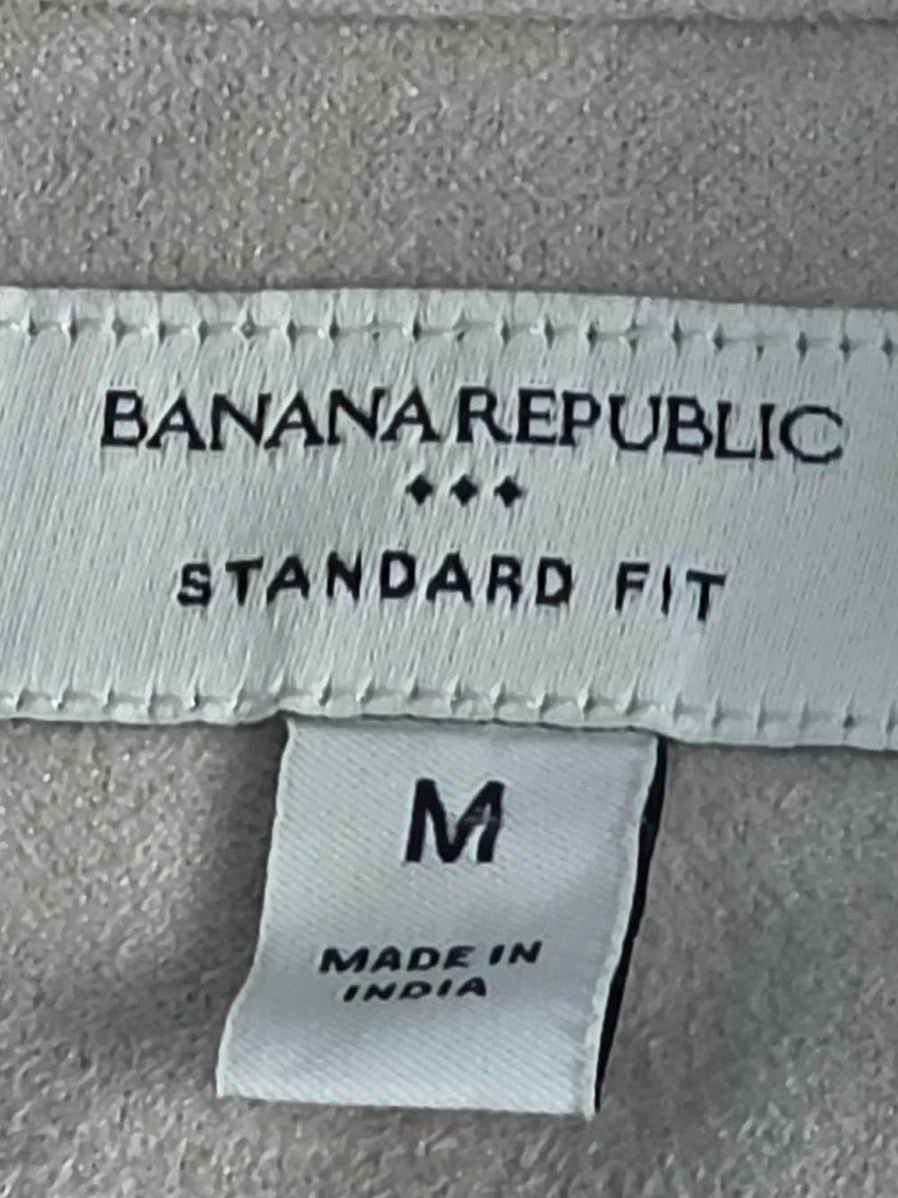 Banana Republic Vegan Suede Overshirt Mens Medium Beige Snap Button Shirt Jacket